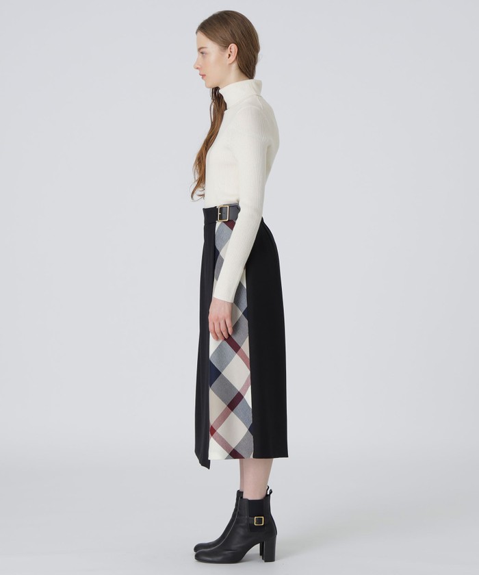 BLUE LABEL　CRESTBRLDGE ウールライクツイルガウチョパンツ セール】【限定】ウールライクツイルガウチョパンツ(505739482