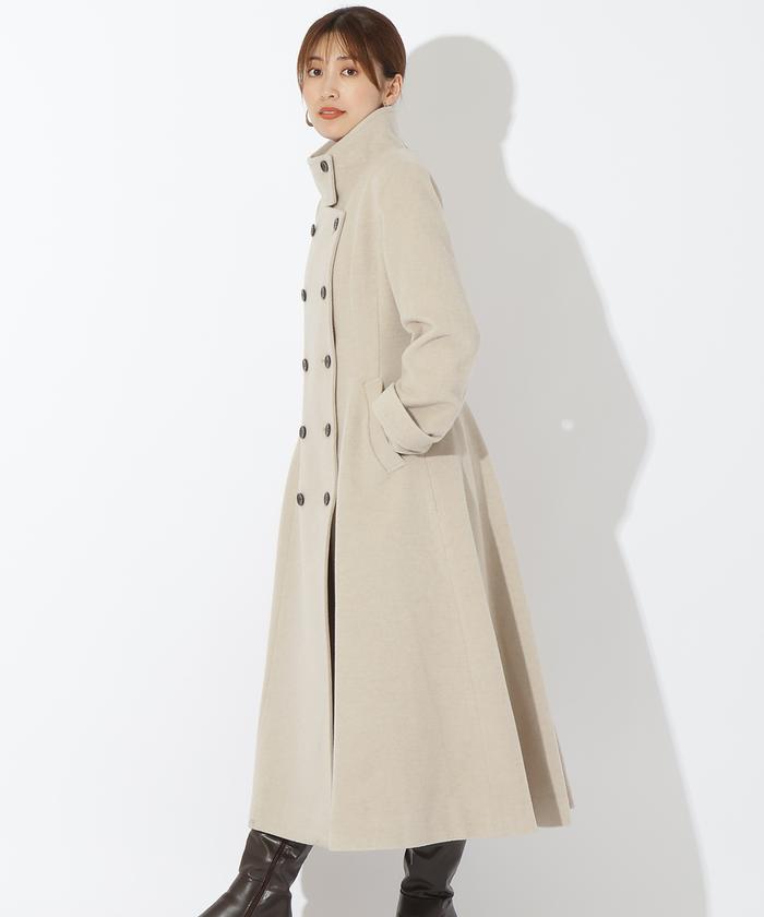 セール 50%OFF】ダブルブレストスタンドカラーコート(505741355 セール 50%OFF】ダブルブレストスタンドカラーコート(505741355