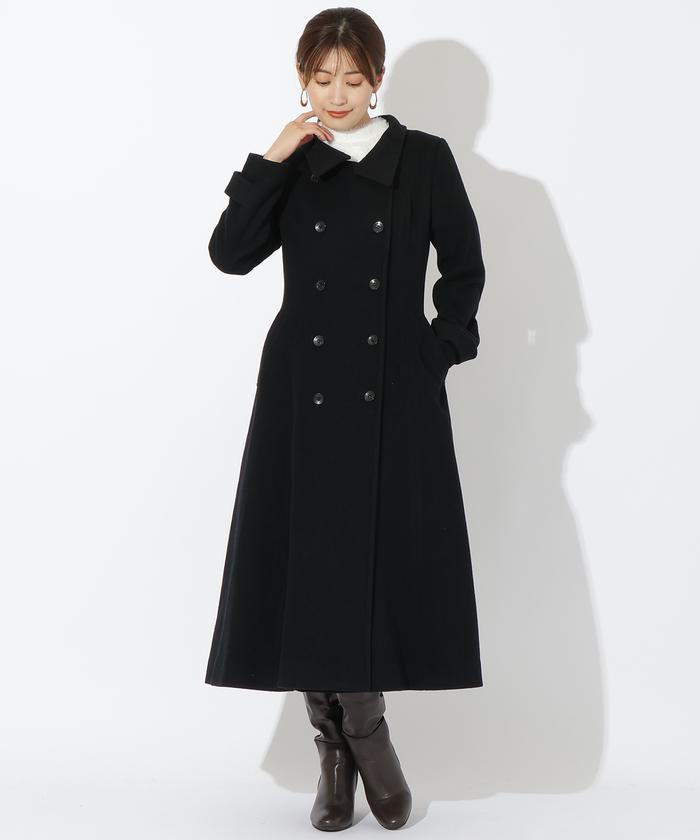 セール 50%OFF】ダブルブレストスタンドカラーコート(505741355 セール 50%OFF】ダブルブレストスタンドカラーコート(505741355