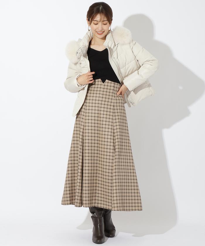 FOXファー付きショートダウン(505741357) | AND COUTURE(AND FOXファー付きショートダウン(505741357) | AND COUTURE(AND