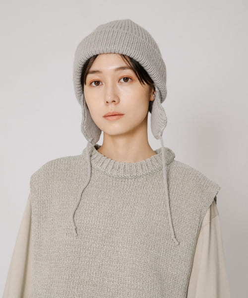 『別注』HIGHLAND 2000×EKAL　アルパカフライトニットキャップ エカル EKAL 『別注』HIGHLAND 2000×EKAL アルパカフライト