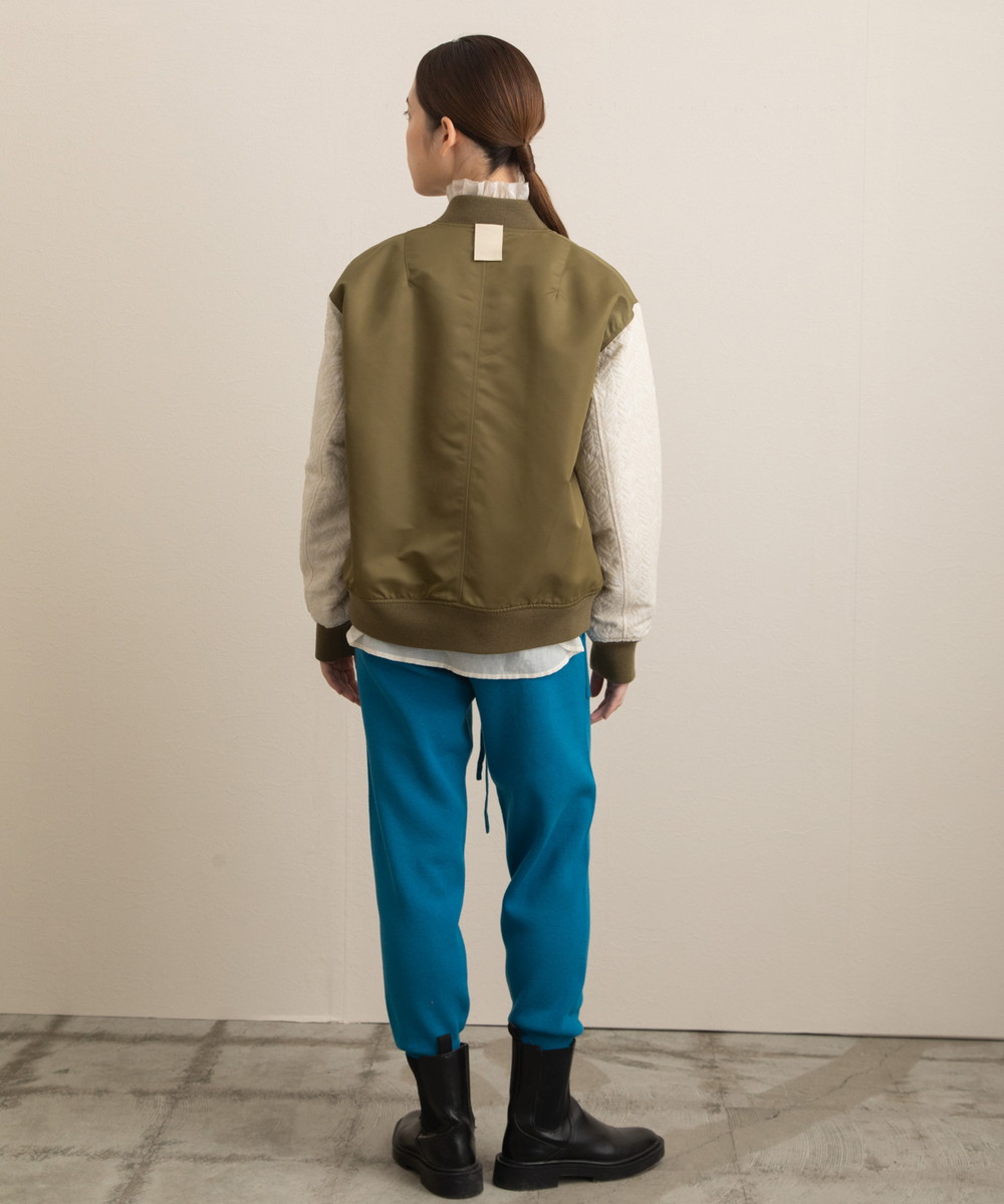 Liyoca】袖ジャガードMA-1(505625831) | リヨカ(Liyoca) - d fashion