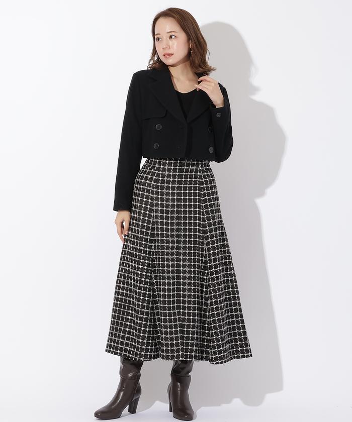 And Couture ウールメルトンショートジャケットコート セール 60%OFF】ウールメルトンショートジャケットコート