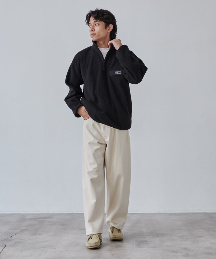 DESCENTE　ハーフジッププルオーバー DESCENTE 野球 長袖プルオーバーコート Vジャン シャカシャカ