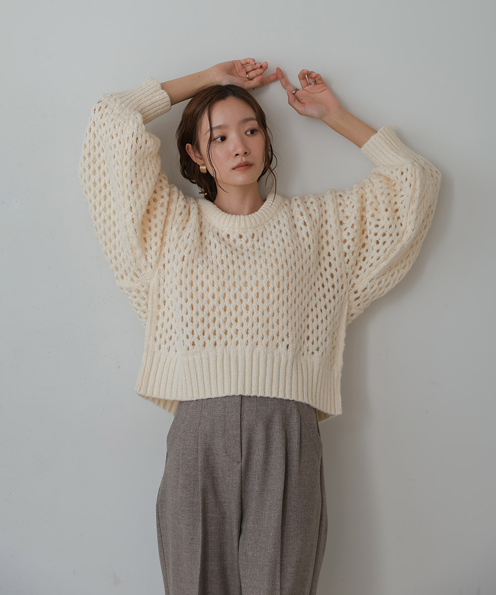 セール 40%OFF】バブ Bab メッシュローゲージニット(505734306