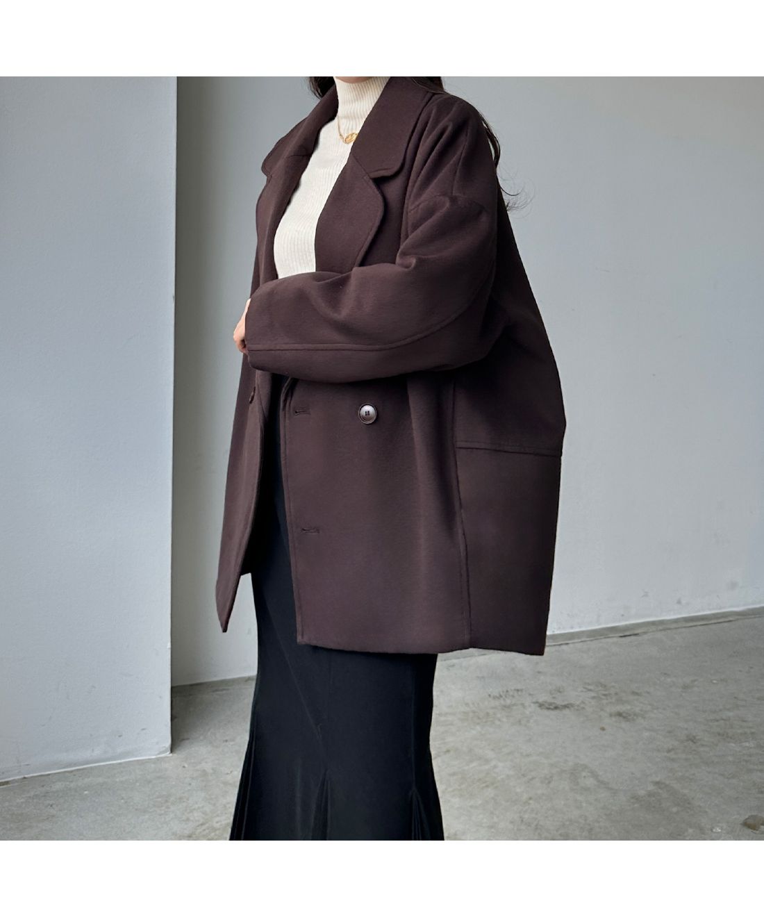 styling/ 21AW ボリュームコート 羊毛 0 チェスターコート
