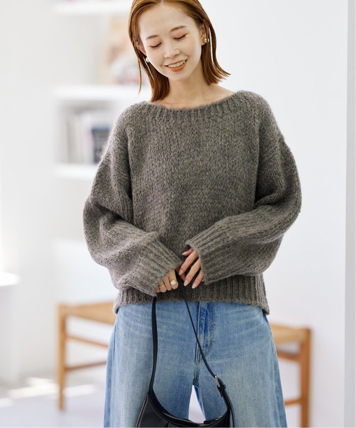 WEB限定追加予約》別注【TRICOTS JEANMARC】クロップドニットプル
