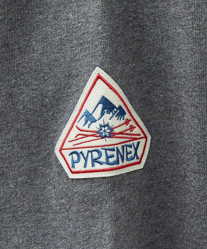 PYRENEX / ピレネックス】SAGE/ワッペンハーフZIPスウェット(505744112