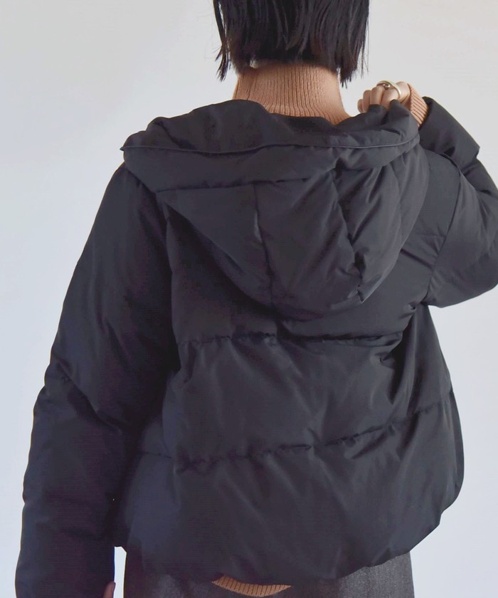 quaranciel: フーデッド ショート ダウン ジャケット/SHIPS SHIPS for women / シップスウィメン quaranciel: フーデッド