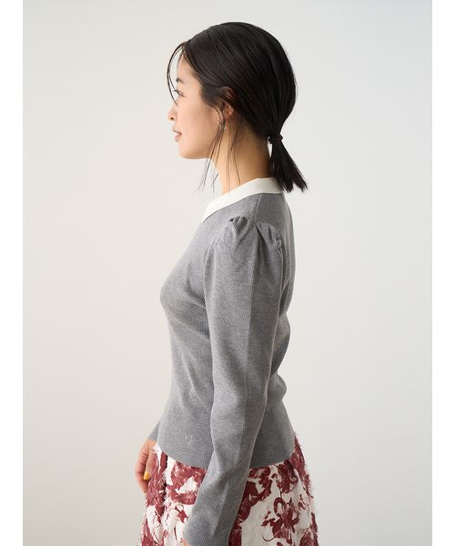 ロゴ刺繍リブニットプルオーバー(505744244) | CELFORD(CELFORD) - d