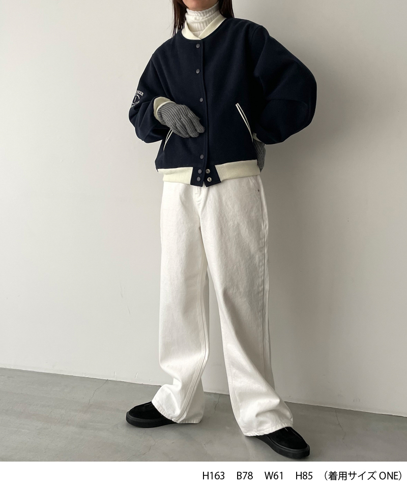 キャナルジーン CANAL JEAN El mar(エルマール)袖刺繍スタジャン