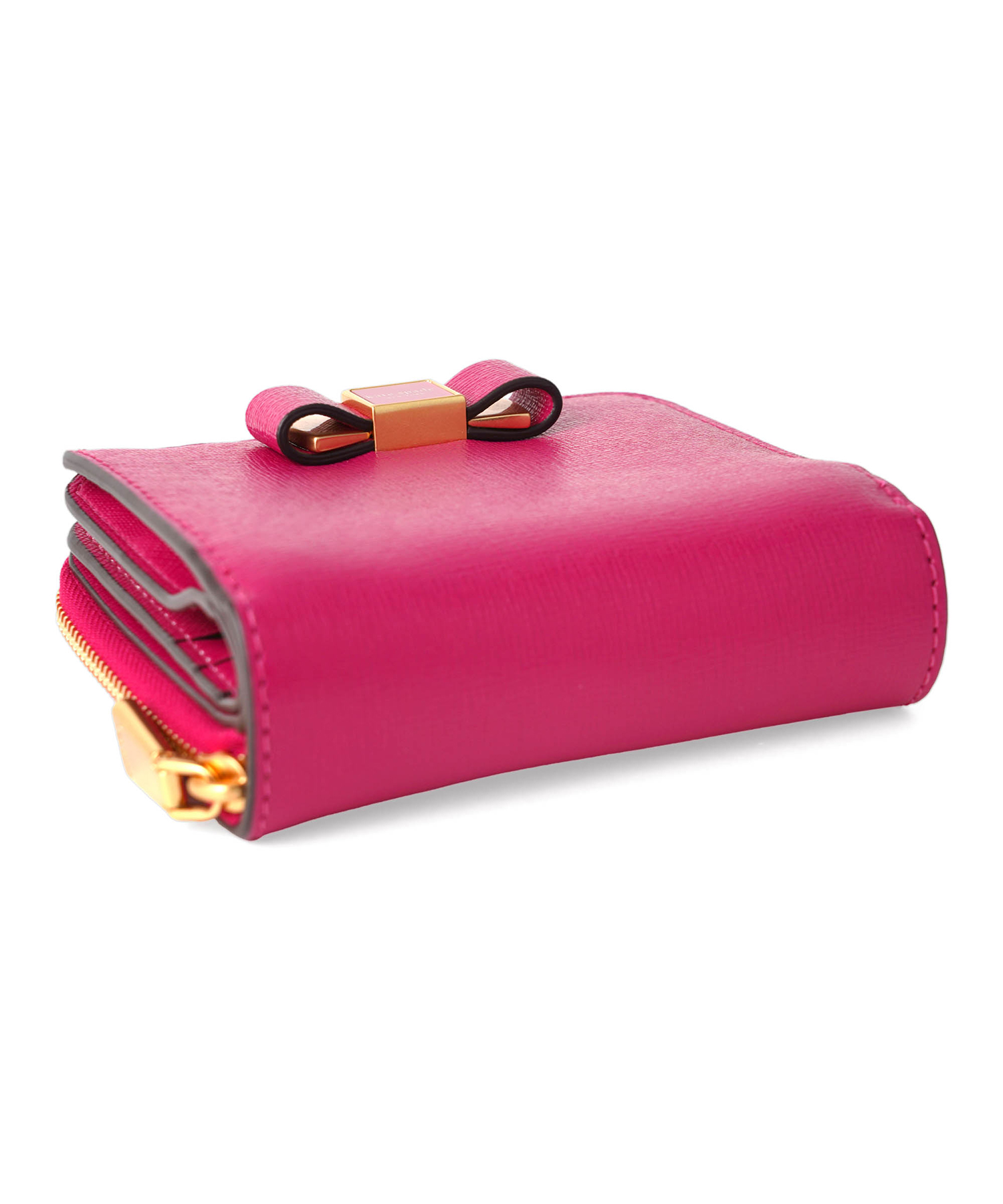 希少【美品】 kate spade 二つ折り財布 ラメ ピンク ローズゴールド ケイトスペード 二つ折り財布 レディース Kate Spade Wallet