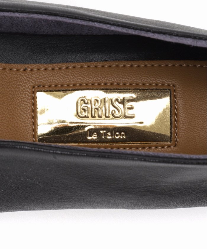 GRISEレザースクエアメタルキャップフラット-