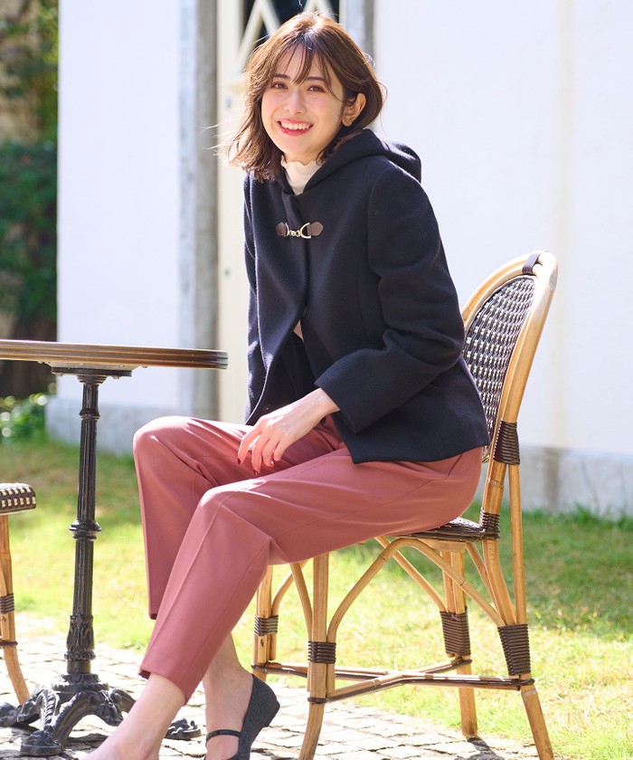 セール 50%OFF】【2WAY】ファインウールモッサ ショートコート