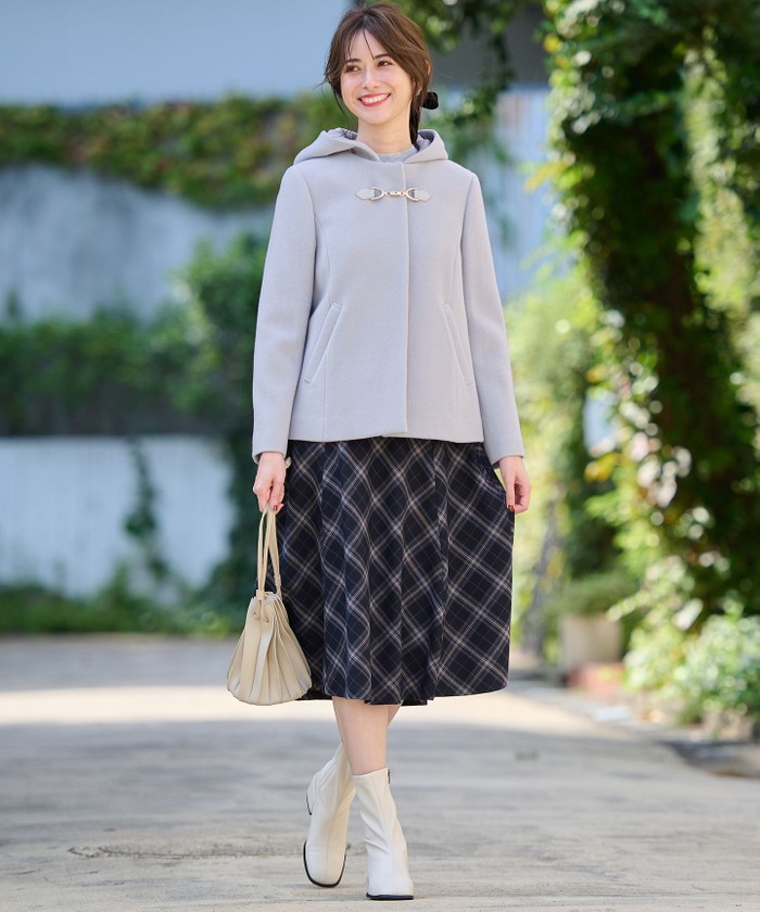 セール 50%OFF】【2WAY】ファインウールモッサ ショートコート