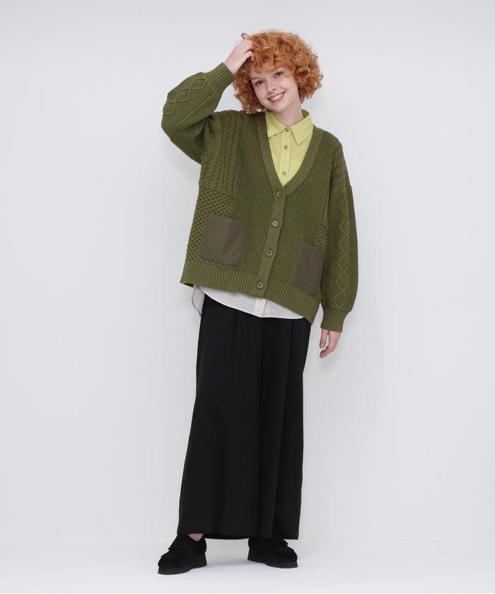 カーディガン 「直営店限定」MELANGE CARDIGAN/メランジカーディガン レディース セール】《直営店限定》L/S MELANGE CARDIGAN/メランジ