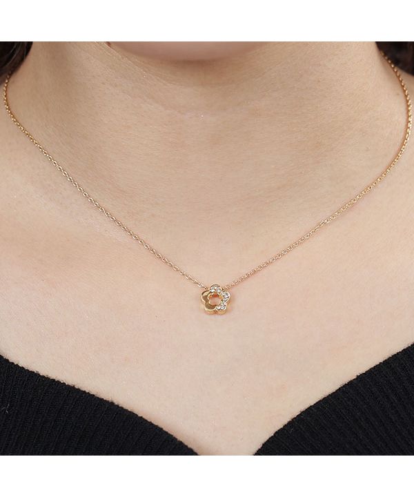 マリークワント MARY QUANT ハーフストーンデイジー ネックレス マリークワント MARY QUANT ハーフストーンデイジー ネックレス