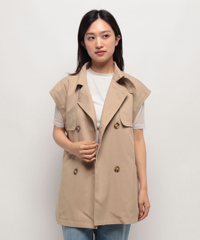 クーポン】【セール 50%OFF】【natural couture】袖取れるケープ クーポン】【セール 50%OFF】【natural couture】袖取れるケープ