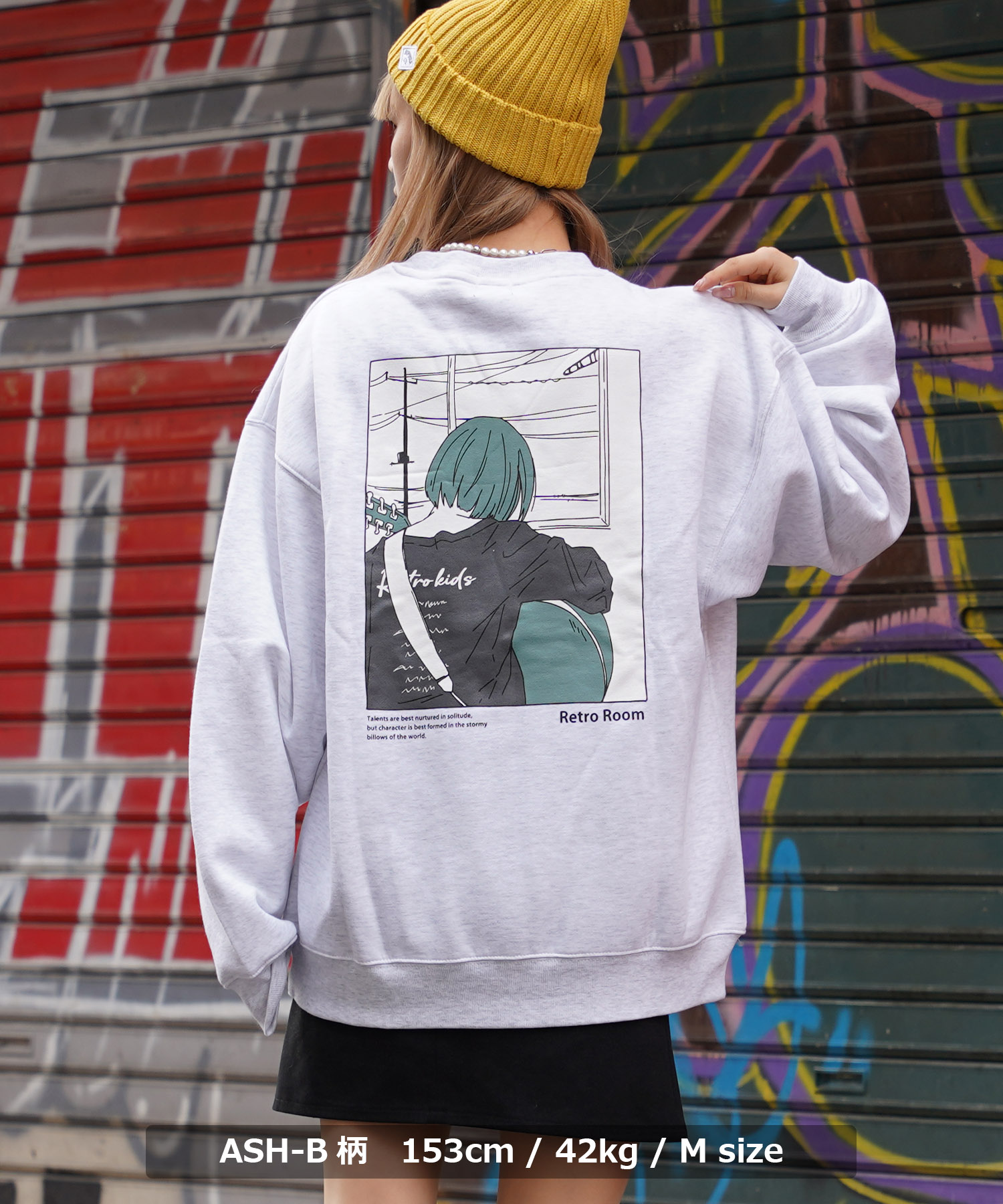 ワンフォークロージング 1111clothing ◇イラスト 裏起毛 ワンフォークロージング 1111clothing ◇イラスト 裏起毛