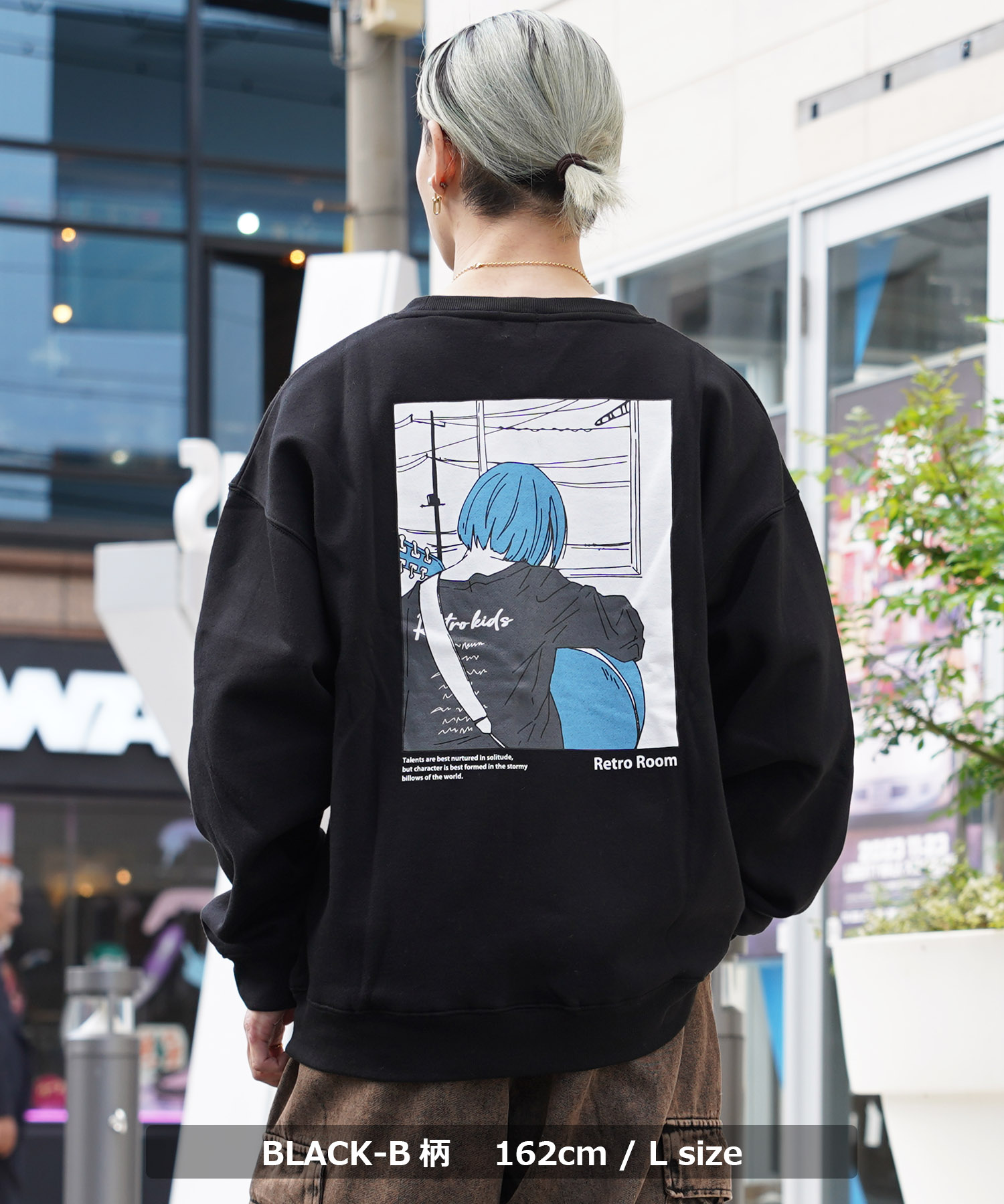 ワンフォークロージング 1111clothing ◇イラスト 裏起毛 ワンフォークロージング 1111clothing ◇イラスト 裏起毛