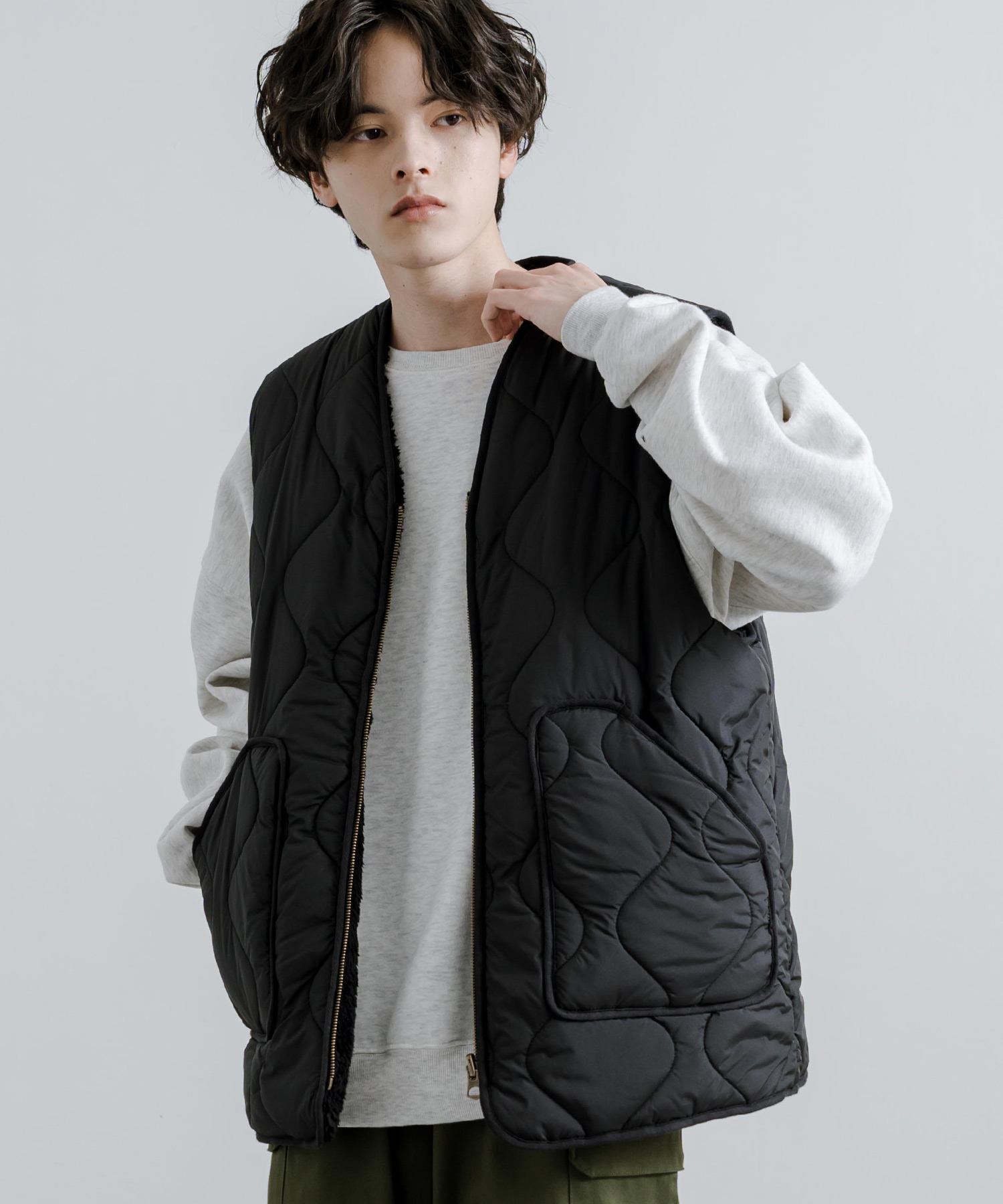 欲しいの ロッキーモンロー Rocky Monroe リバーシブルベスト ボア ジャケット・アウター