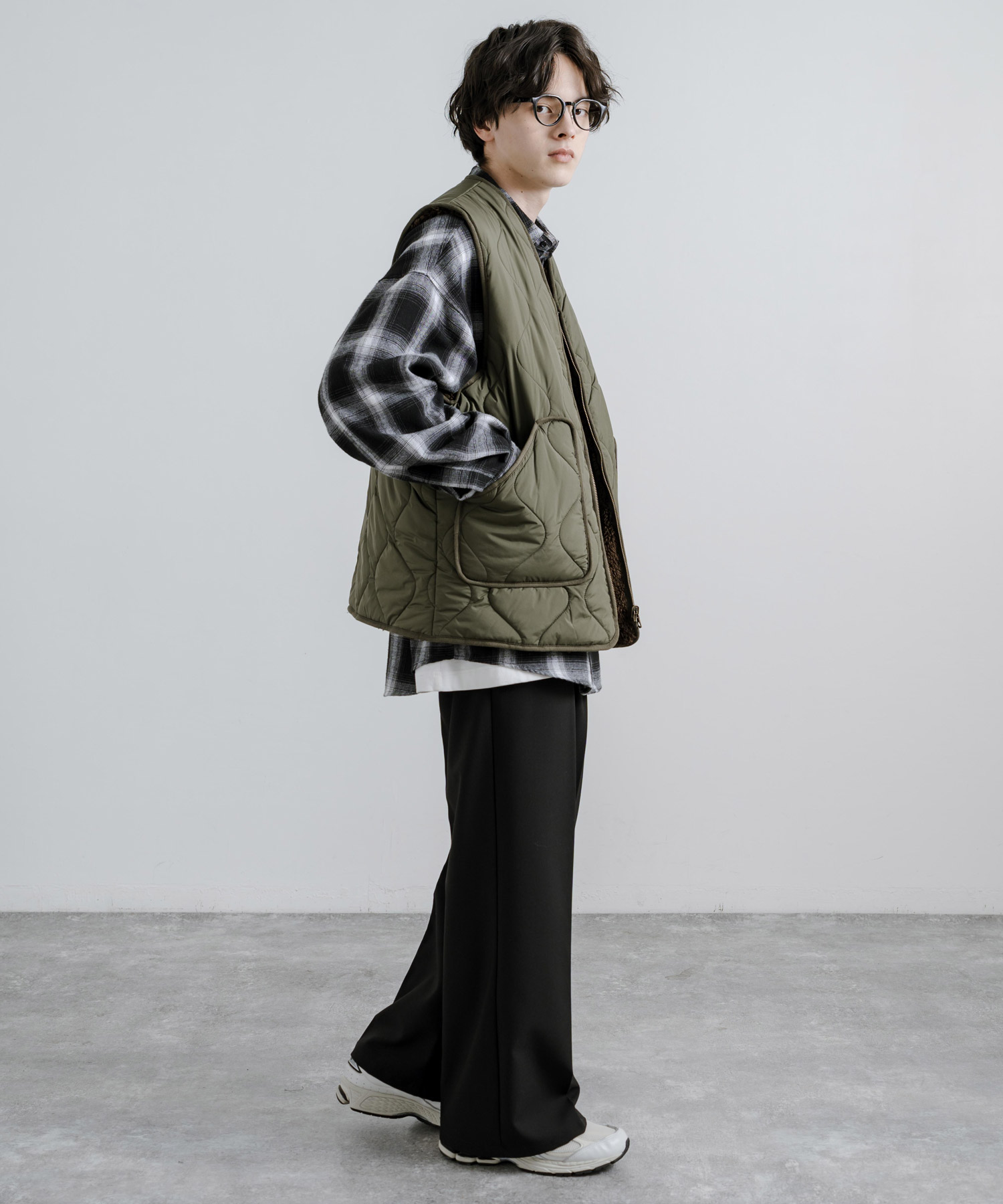 ロッキーモンロー Rocky Monroe リバーシブルベスト ボア