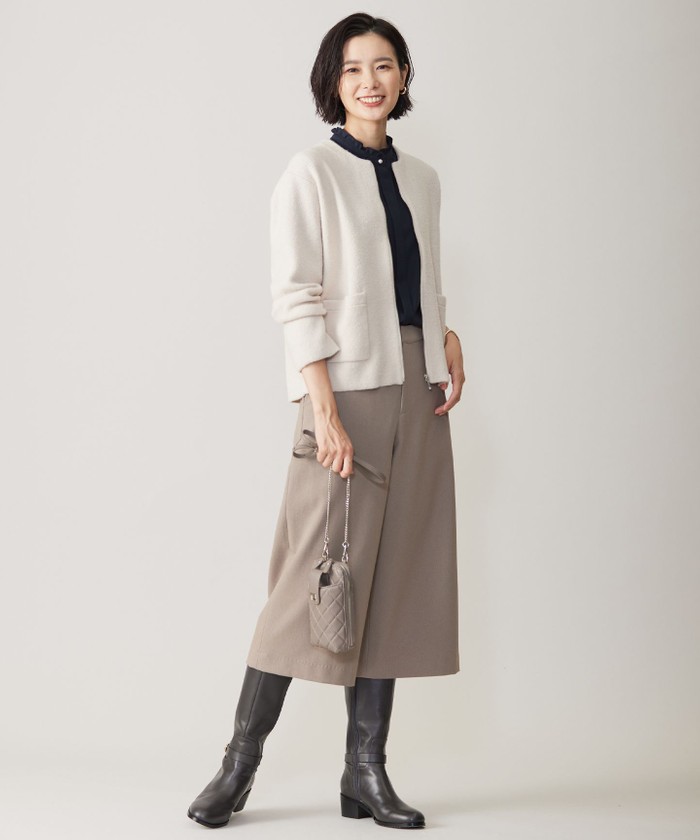 洗える】BOUCLE BLOUSON ニット アウター(505747314) | J.プレス