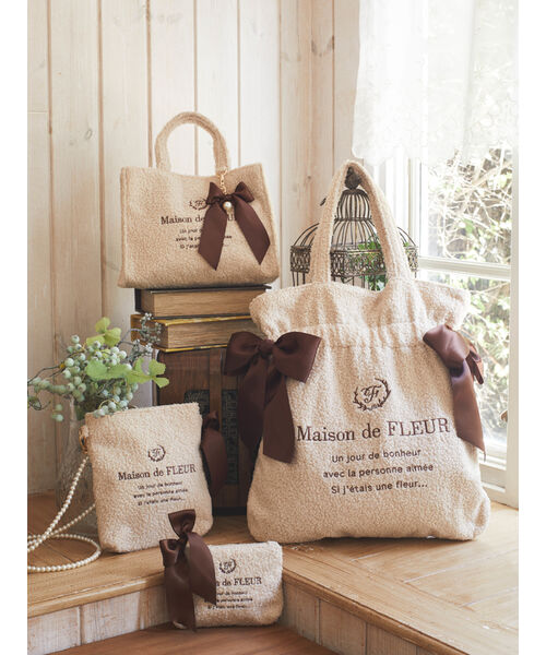 コリラックマ メゾンドフルール ダブルリボントートバッグ セール 50%OFF】メゾン ド フルール Maison de FLEUR EC限定