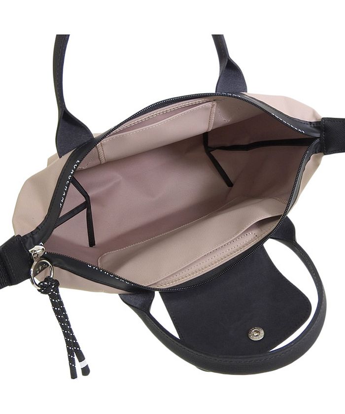 【LONGCHAMP】デイロング S トップハンドルバッグ ショルダー デイロング S トップハンドルバッグ エクリュ - レザー