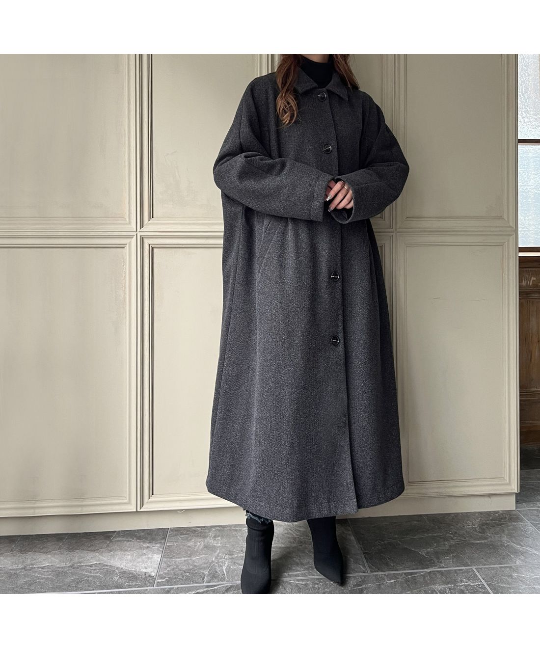 セール 18%OFF】ジュノア JUNOAH 2wayスリーブステンカラー