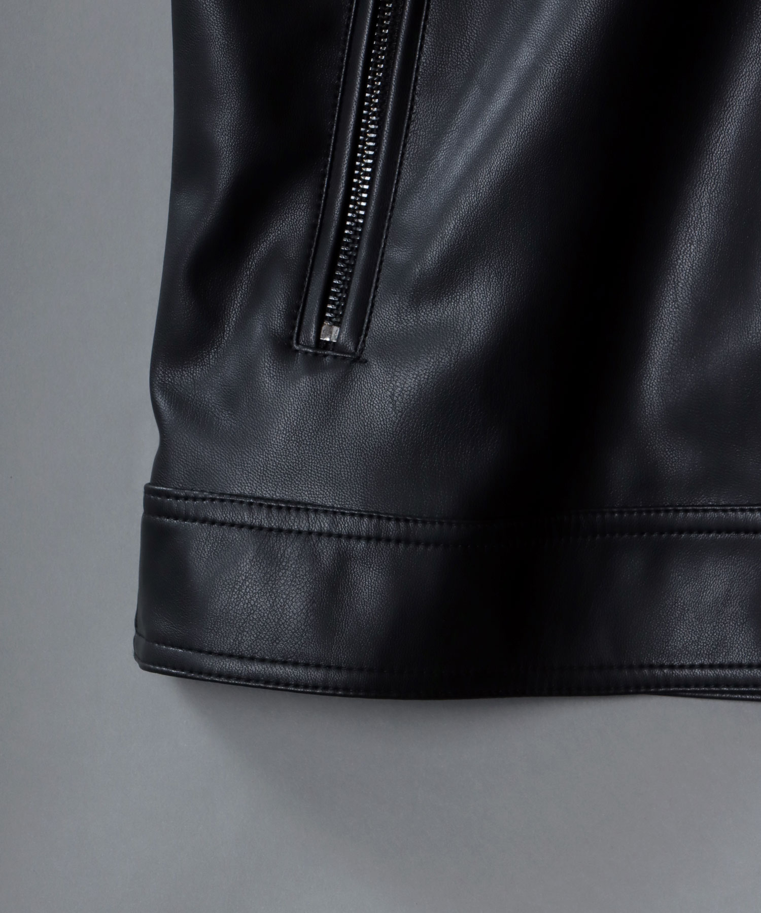 セール】【SITRY】synthetic leather w riders jacket/フェイクレザー