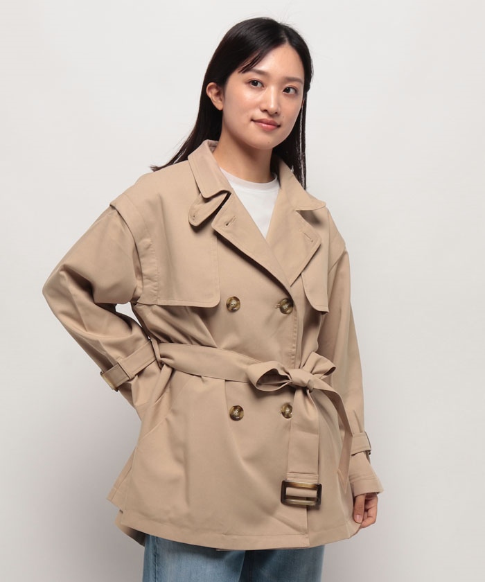 クーポン】【セール 50%OFF】【natural couture】袖取れるケープ クーポン】【セール 50%OFF】【natural couture】袖取れるケープ