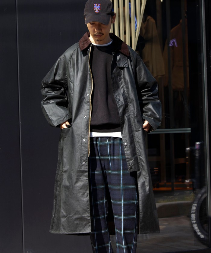 Barbour/バブアー】burghley バーレー ワックス コットン ロング Barbour/バブアー】burghley バーレー ワックス コットン ロング