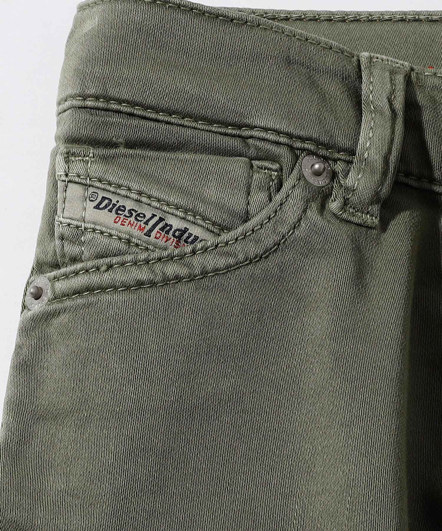 緑財布デニムバッグパンツスニーカーにDIESELディーゼルTシャツ DIESEL (ディーゼル) 異素材 ダッドスニーカー S-SERENDIPITY LC