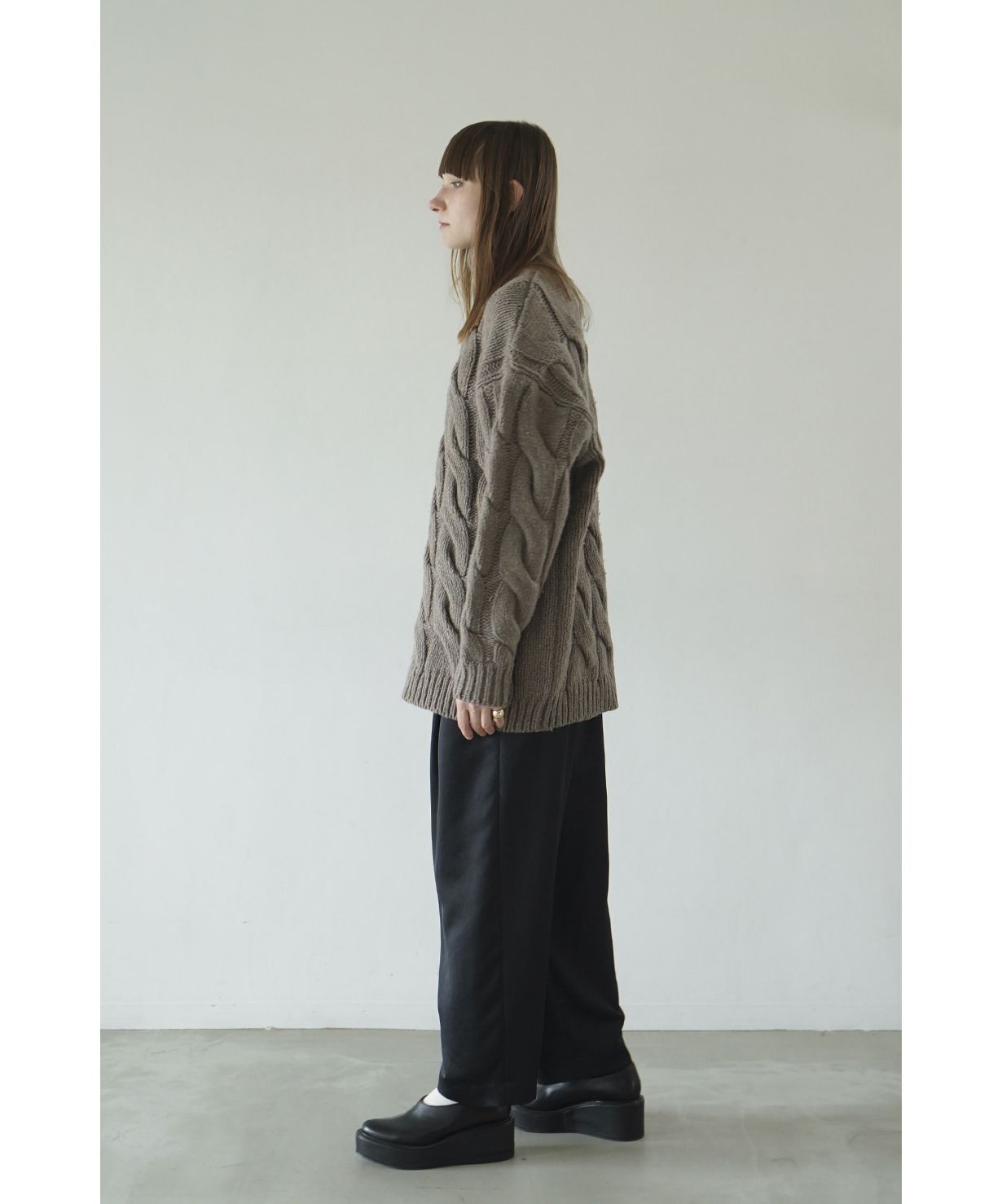 セール】BIG CABLE OVER KNIT TOPS(505748402) | クラネ(CLANE