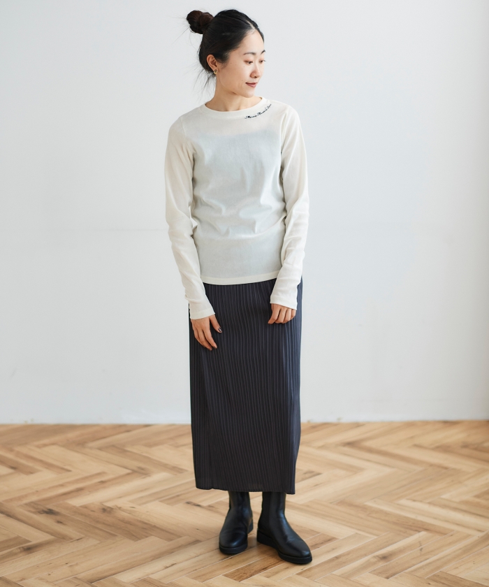 MAISON MAVERICK ベロアロングT(505438405) | ルクールブラン(le.coeur