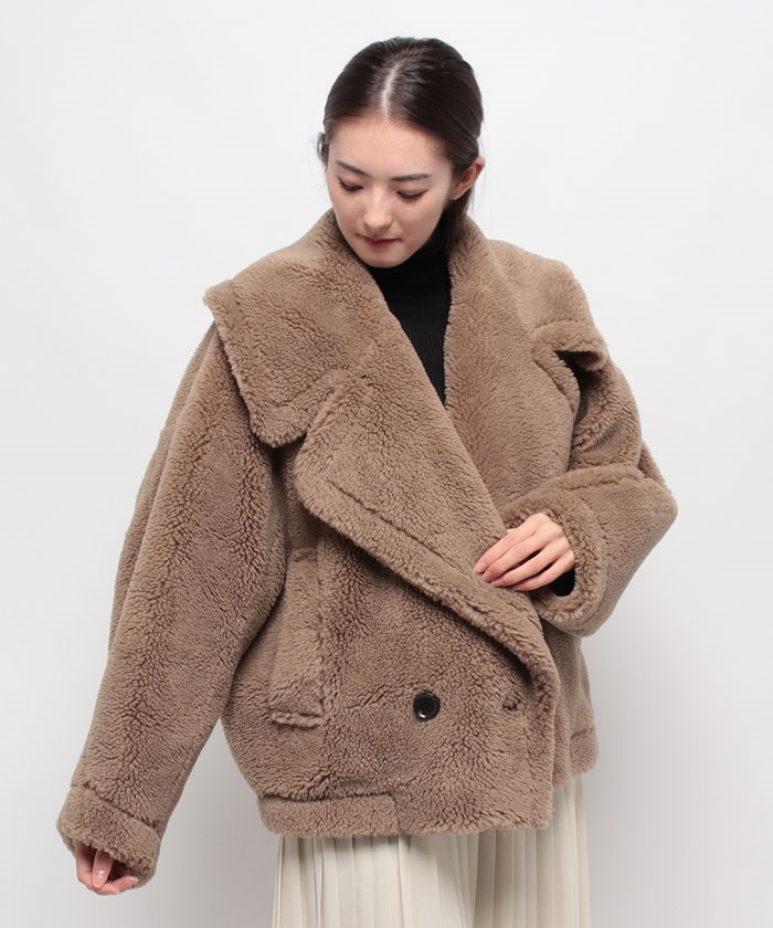 セール 50%OFF】ルーニィ LOUNIE ボアショートコート(505727929 セール 50%OFF】ルーニィ LOUNIE ボアショートコート(505727929