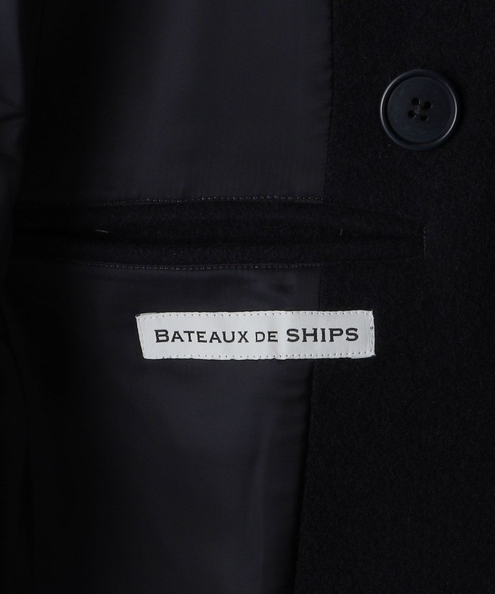 SHIPS ウールコート、ウール100%、黒、シップスたまプラーザ東急店で購入 SHIPS ウールコート、ウール100%、黒、シップスたまプラーザ東急