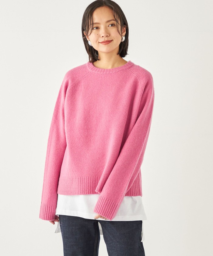 SHIPS for women / シップスウィメン SHIPS Colors:〈手洗い可能〉CASHMILE(R) サドル ショルダー ニット◇ SHIPS Colors:〈手洗い可能〉CASHMILE(R) サドル ショルダー