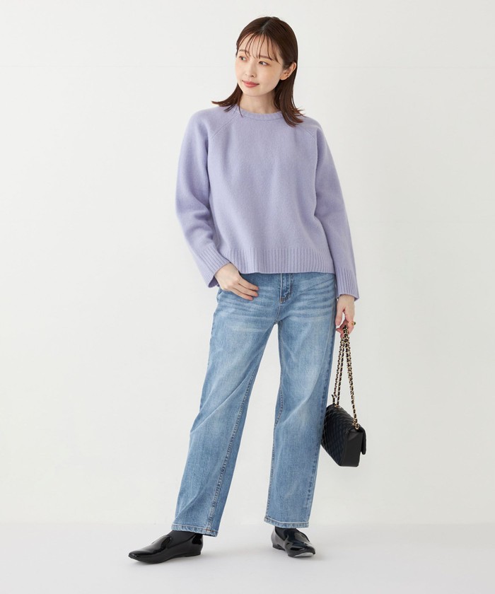 SHIPS Colors:〈手洗い可能〉CASHMILE(R) サドル ショルダー