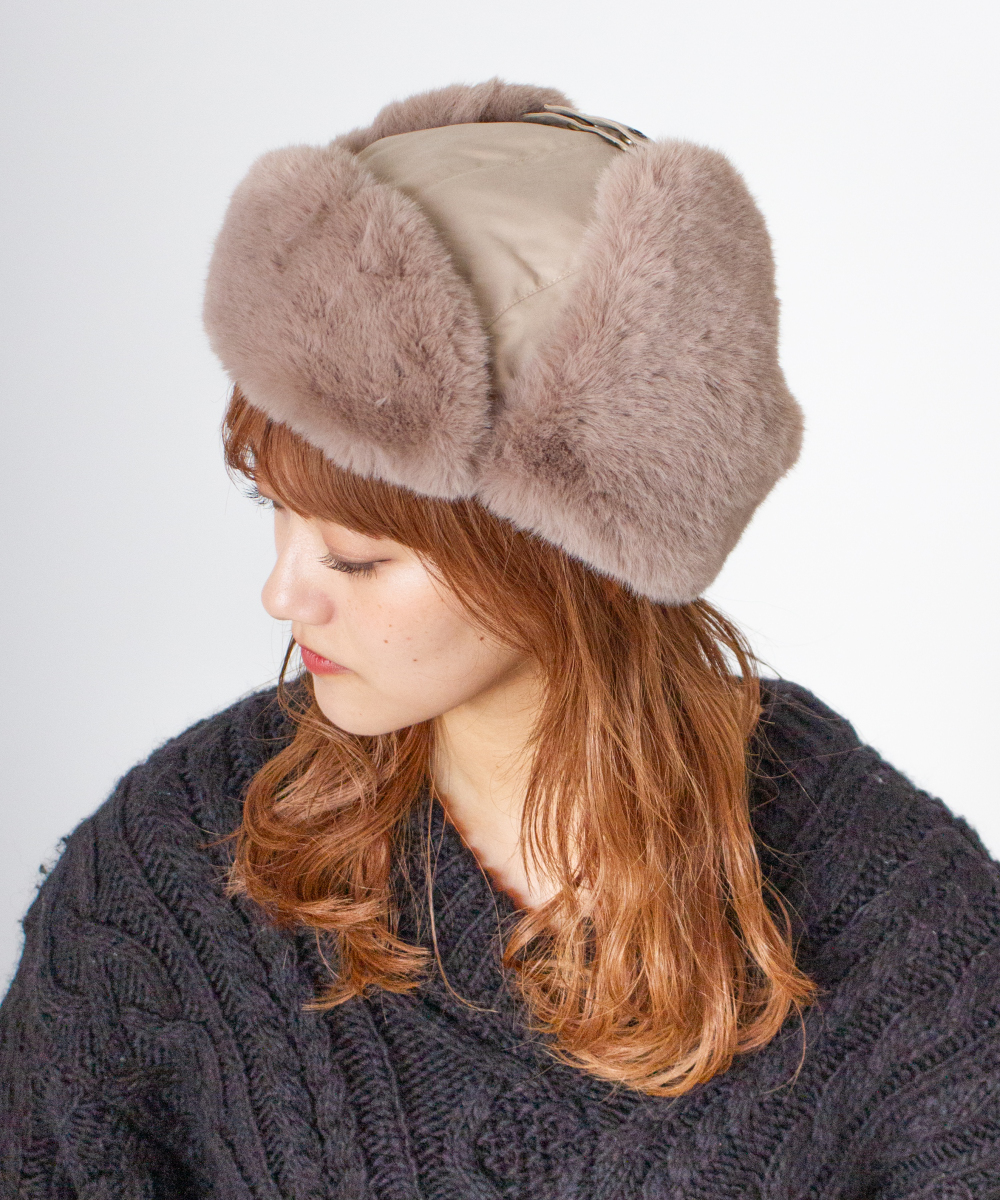 THE NEW DOG CO. フライトキャップ 耳あて付き オリーブグリーン