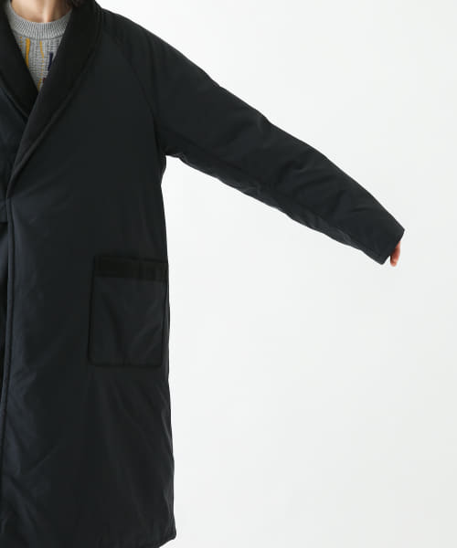 セール 70%OFF】グリーンダウンショールカラーロングコート
