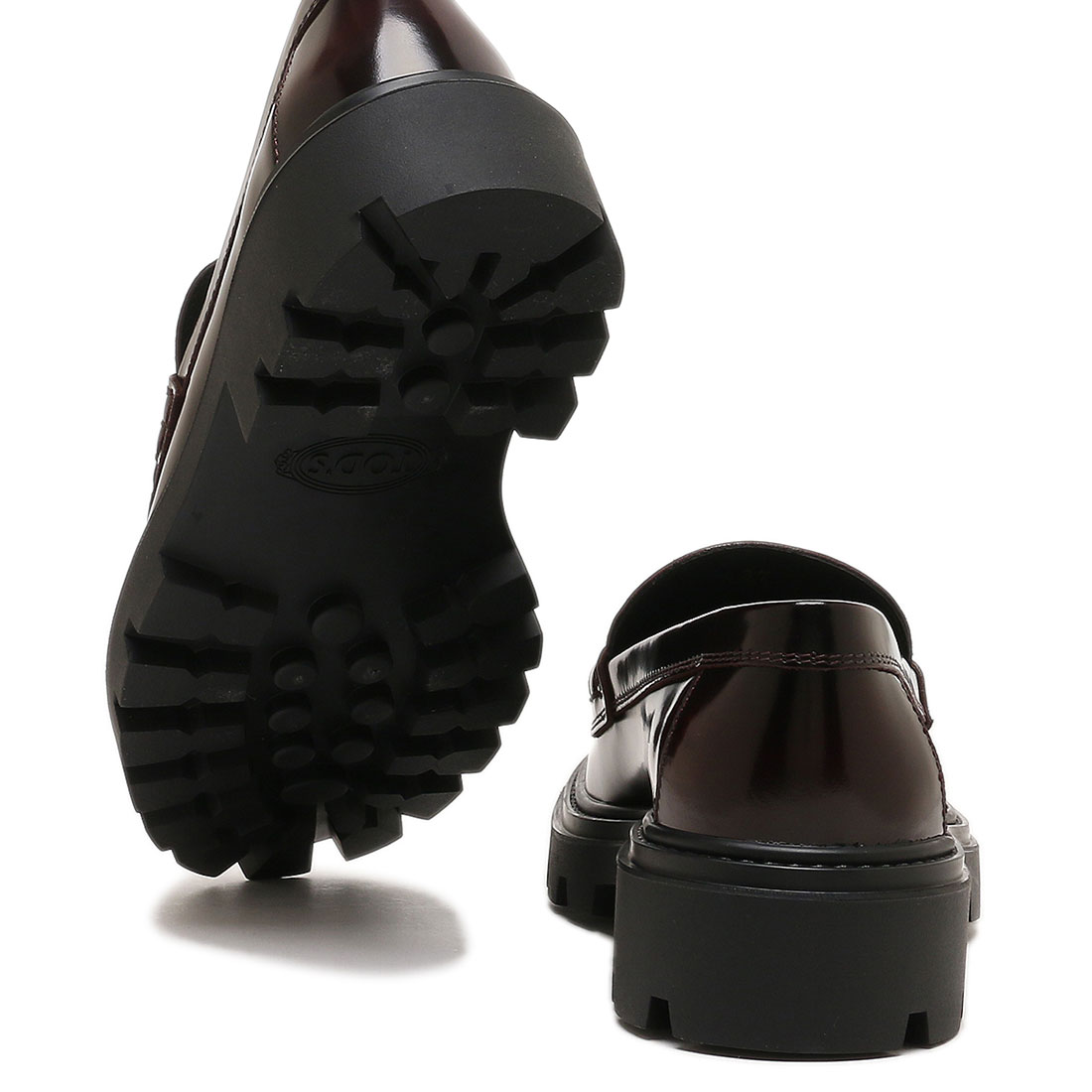 トッズ TOD'S ローファー オックスフォード ワインレッド