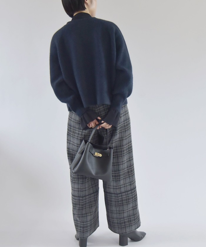 quaranciel: フォックス ミックス アゼ Vネック カーディガン