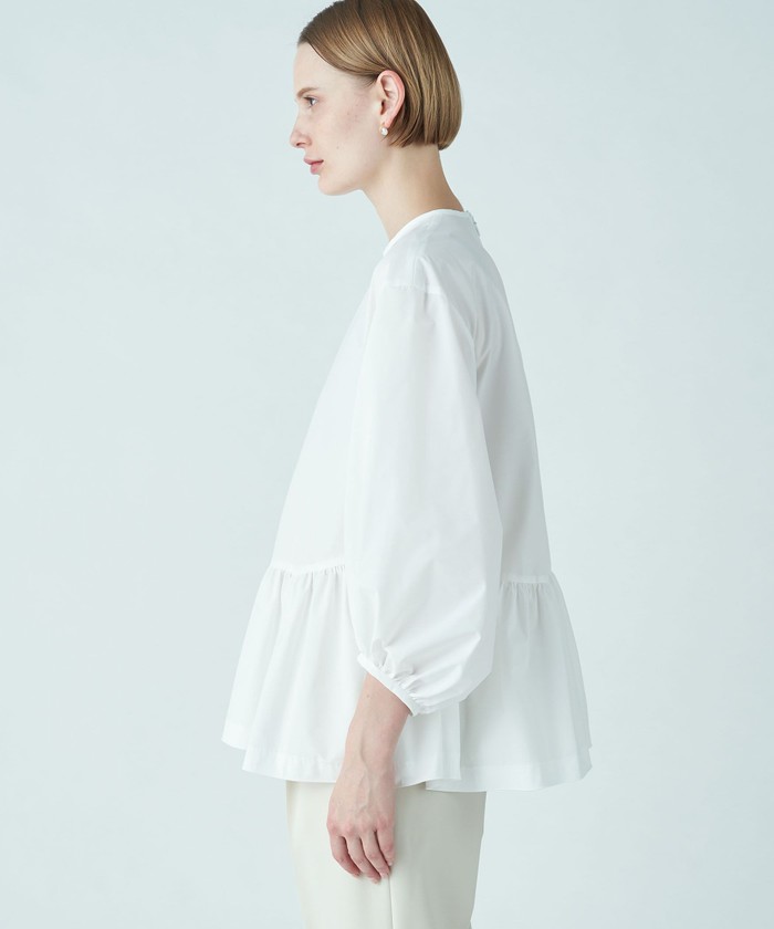 ballsey ストレッチタフタティアード　ブラウス Ballsey｜《手洗い可》ストレッチタフタティアードブラウス