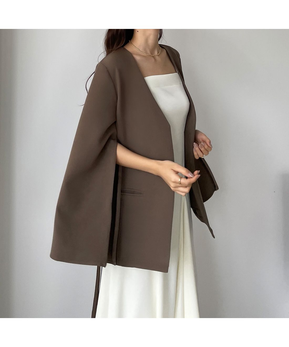 セール】ルエレ Louere Louere 2wayスリットスリーブノーカラー