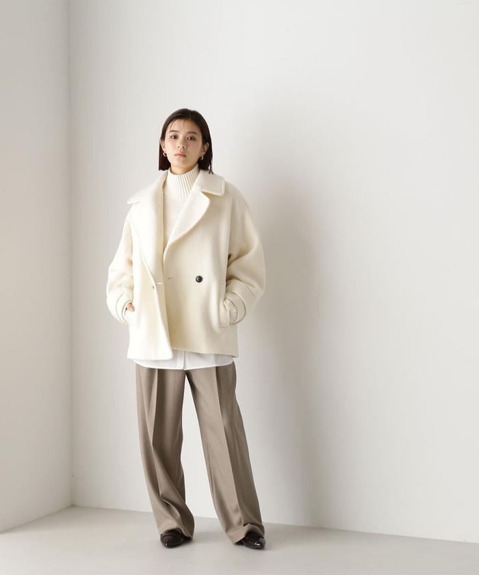 セール 30%OFF】ウーリーフォルムハーフコート(505685959 セール 30%OFF】ウーリーフォルムハーフコート(505685959