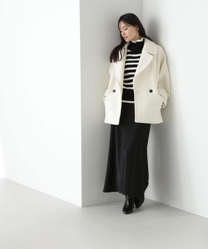 セール 30%OFF】ウーリーフォルムハーフコート(505685959 セール 30%OFF】ウーリーフォルムハーフコート(505685959