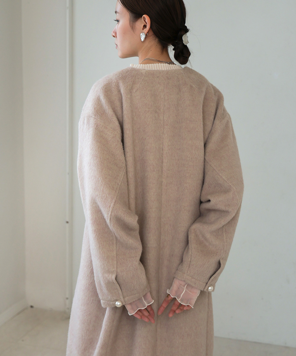 セール 40%OFF】バブ Bab シャギーパールボタンオーバー