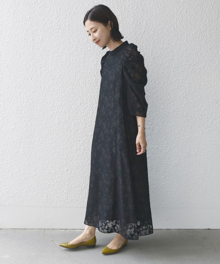 セール 50%OFF】little black:2WAY ギャザー オパール レース ワンピース(505709715) | シップス ウィメン( SHIPS WOMEN) - d fashion